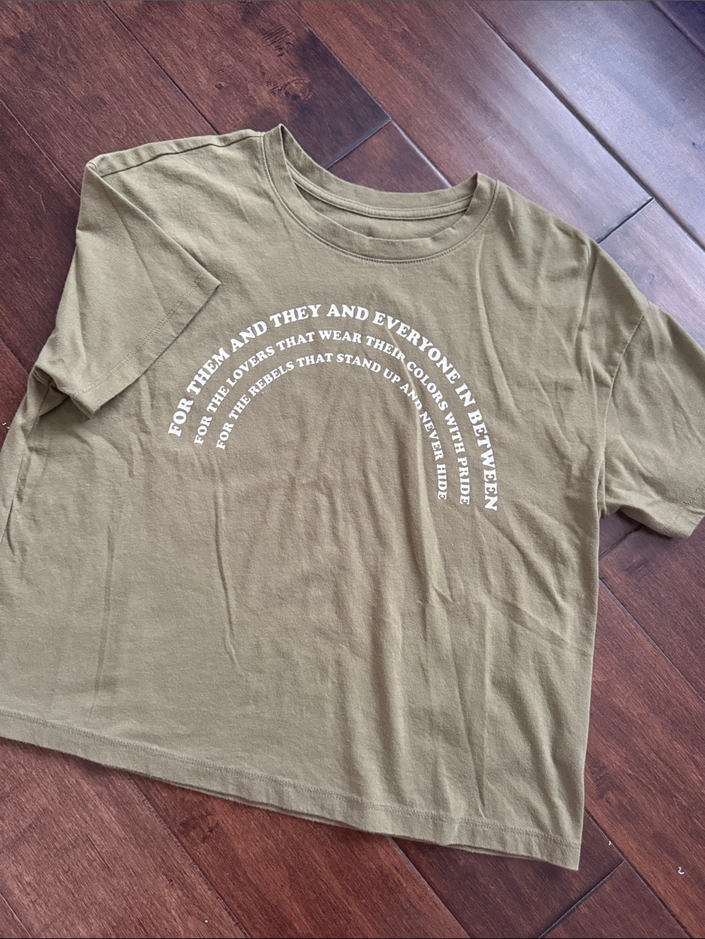 Olive Green Pride Tee